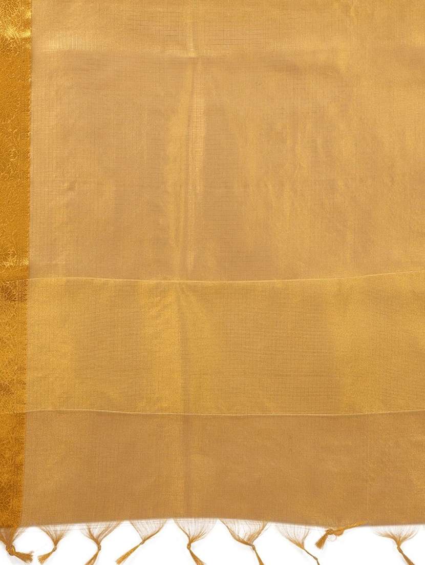 women solid with bordered saree with blouse - 22041439 - Standard Image - 4