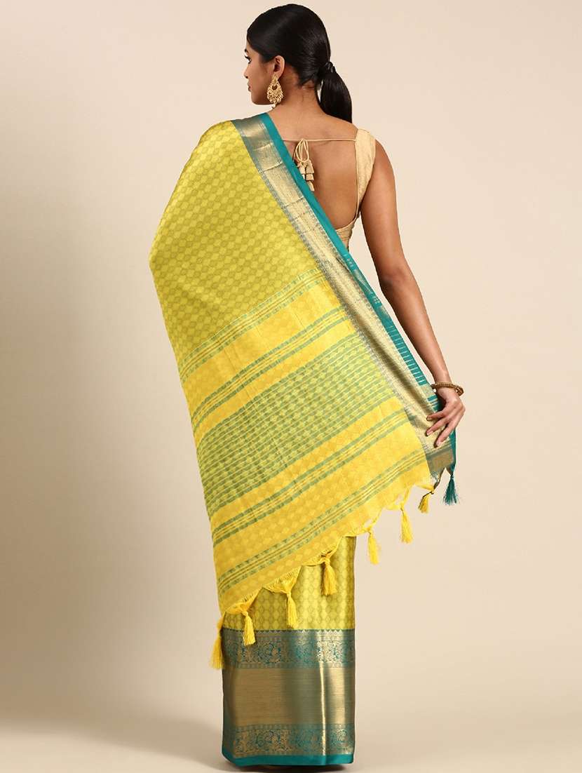 women self design kanjivaram saree with blouse - 22041514 - Standard Image - 1