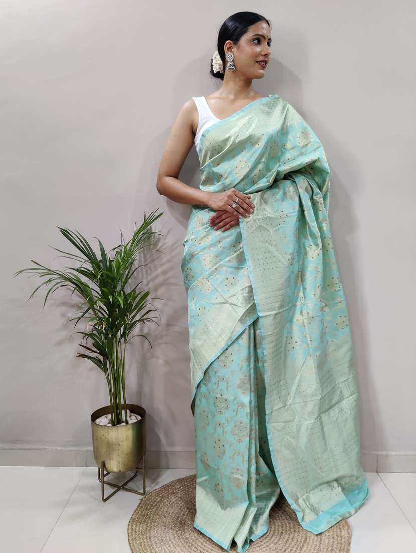 women self design banarasi saree with blouse - 22041536 -  Standard Image - 1