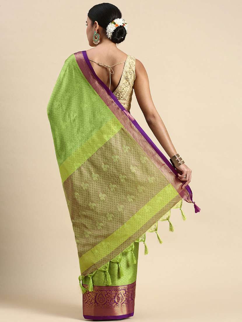 women self design bordered saree with blouse - 22041552 -  Standard Image - 1