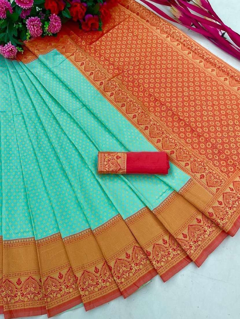 women self design banarasi saree with blouse - 22041572 - Standard Image - 4