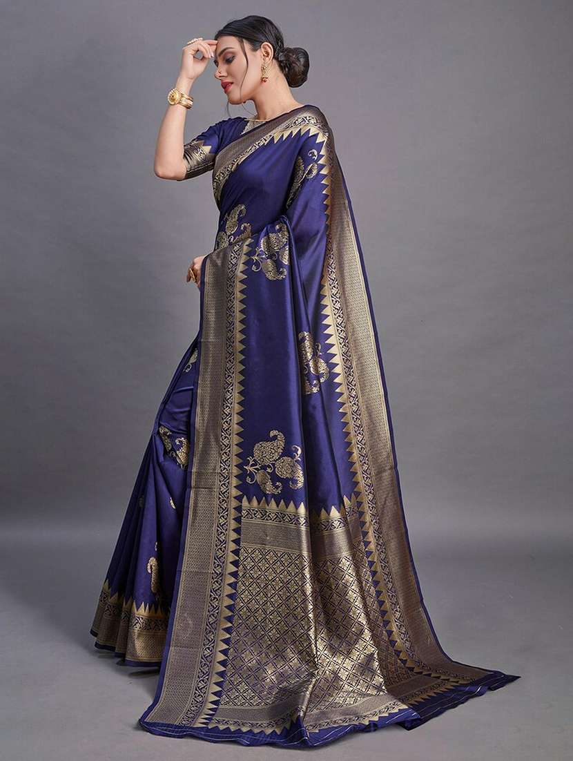 women self design banarasi saree with blouse - 22041665 - Standard Image - 1