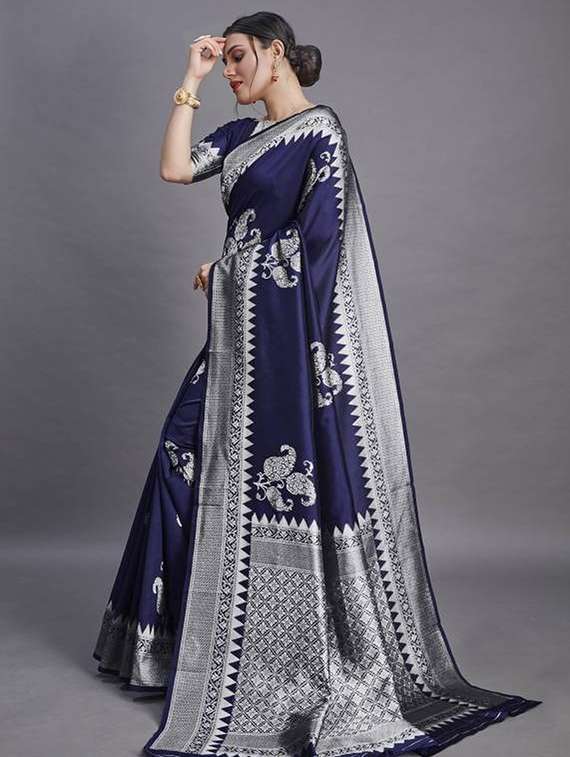 women self design banarasi saree with blouse - 22041668 -  Standard Image - 1