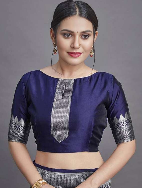 women self design banarasi saree with blouse - 22041668 -  Standard Image - 4