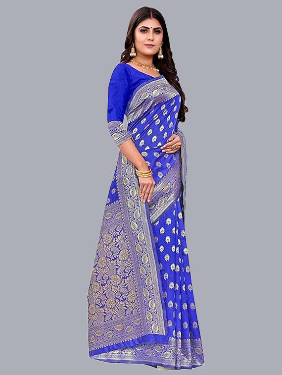 women self design banarasi saree with blouse - 22041671 -  Standard Image - 1