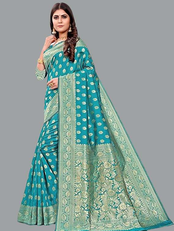 women self design banarasi saree with blouse - 22041672 -  Standard Image - 1