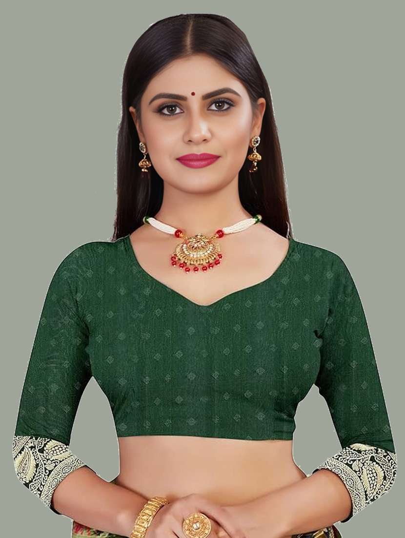 women self design banarasi saree with blouse - 22041673 -  Standard Image - 4