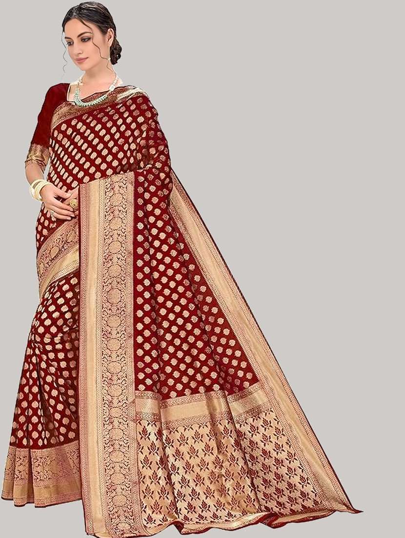 women self design banarasi saree with blouse - 22041685 -  Standard Image - 1