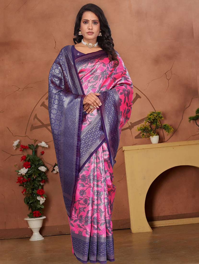 women self design banarasi saree with blouse - 22041731 - Standard Image - 1