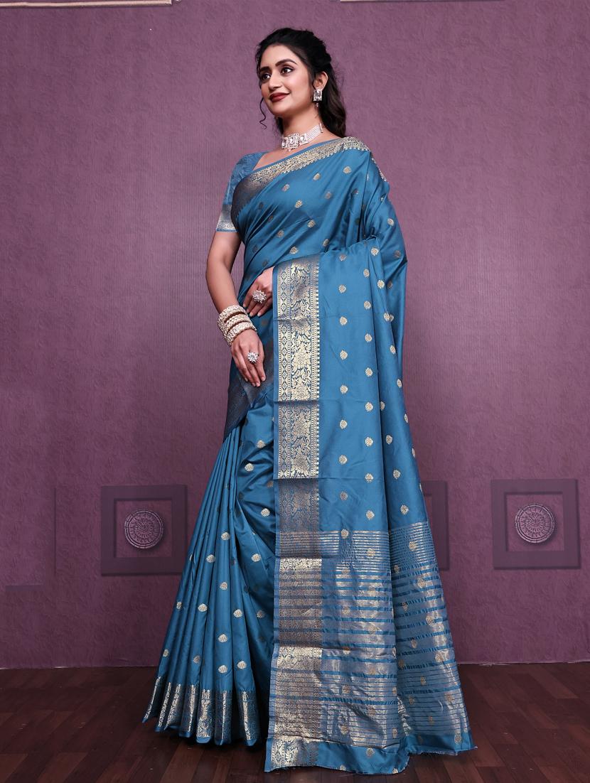 women self design banarasi saree with blouse - 22041824 - Standard Image - 1