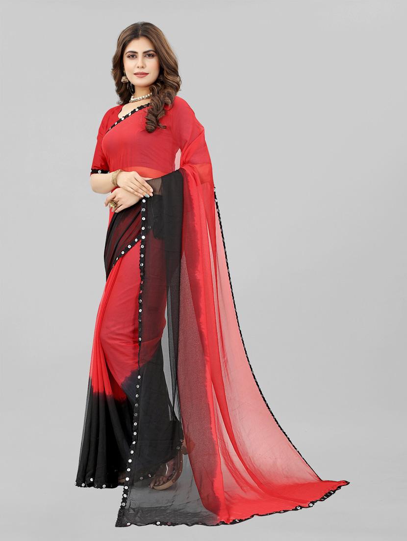 women ombre printed saree with blouse - 22041929 - Standard Image - 1