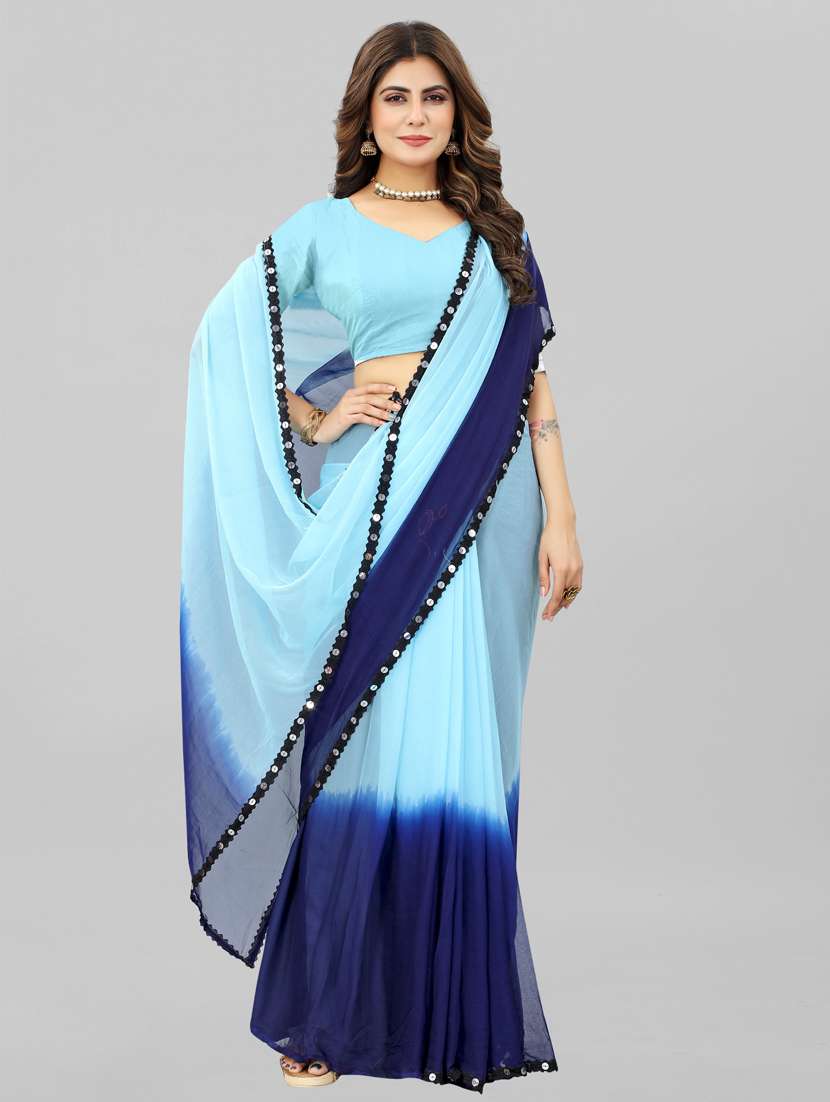 women ombre printed saree with blouse - 22041931 -  Standard Image - 1