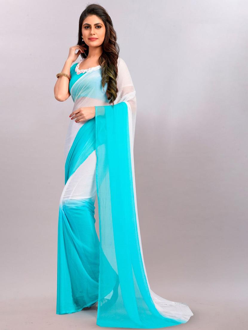 women ombre printed saree with blouse - 22041932 - Standard Image - 1