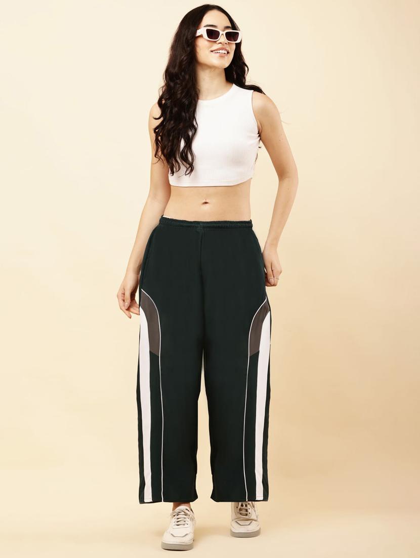 women tapered mid rise relaxed fit track pant - 22041973 - Standard Image - 4
