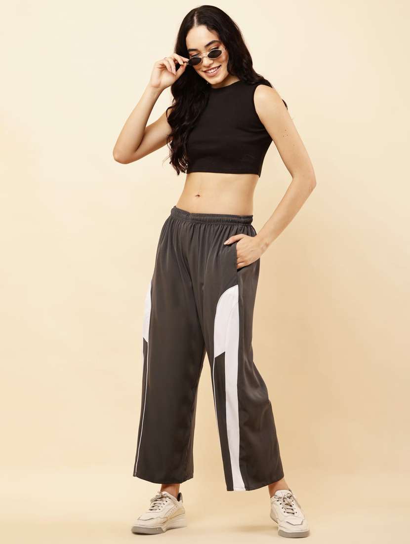 women tapered mid rise relaxed fit track pant - 22041975 -  Standard Image - 4