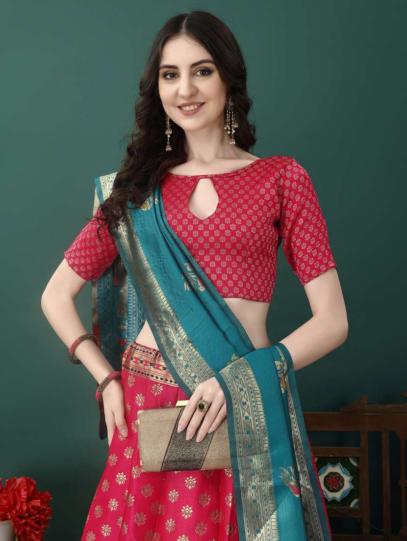 women selgf designed flared lehenga choli with duppata set - 22042089 - Standard Image - 4