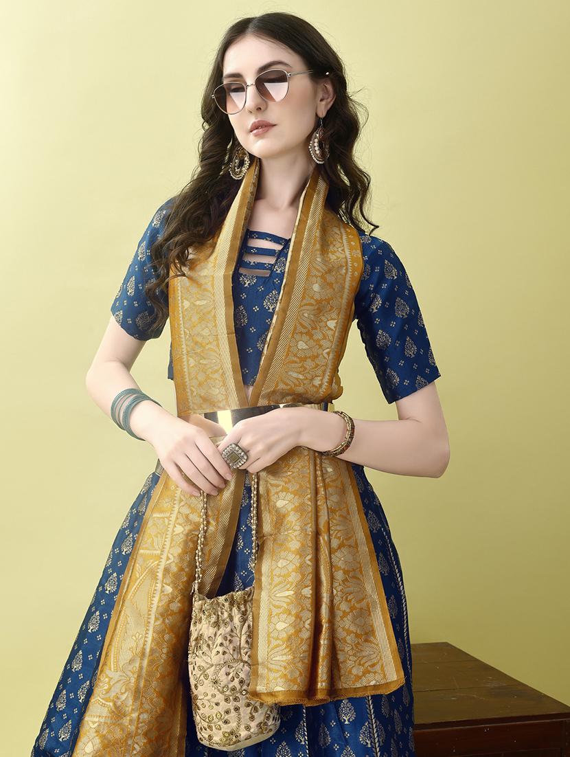 women self designed flared lehenga choli with duppata set - 22042093 - Standard Image - 4