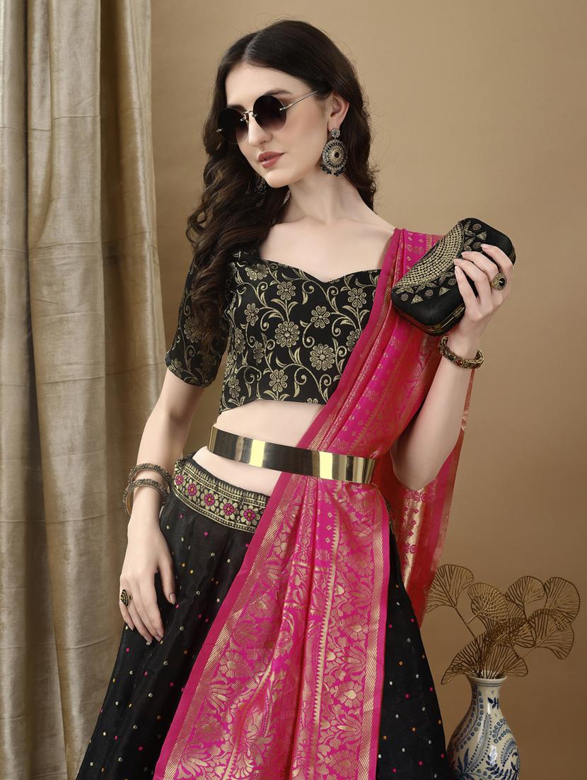 women self designed flared lehenga choli with duppata set - 22042097 - Standard Image - 4