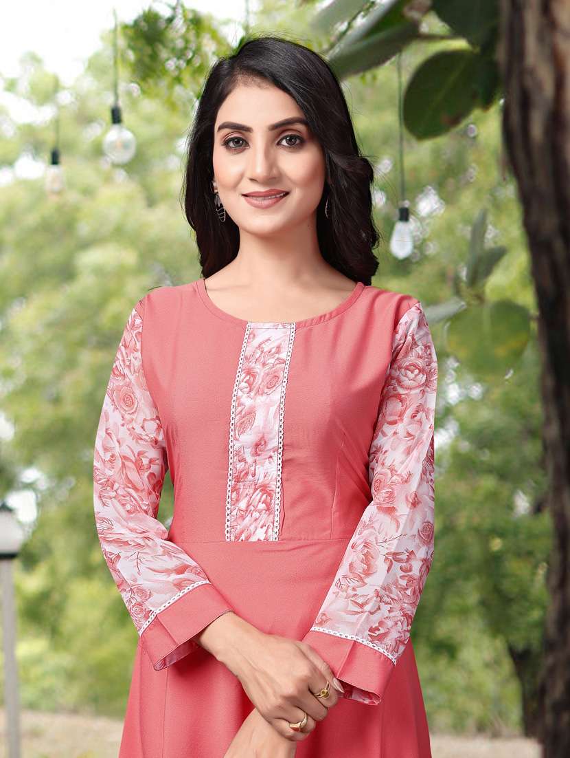 women printed long sleeve kurta and dupatta set - 22042203 - Standard Image - 4