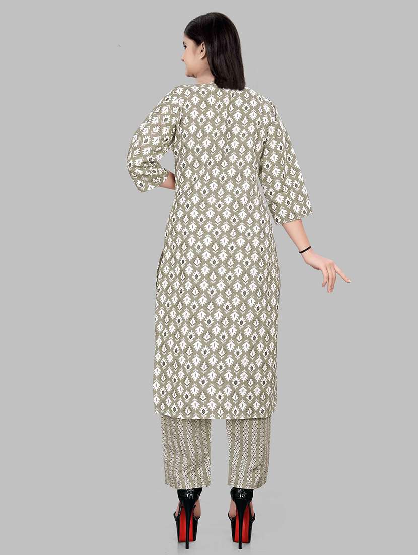 girls printed kurta and pant set - 22042254 -  Standard Image - 1