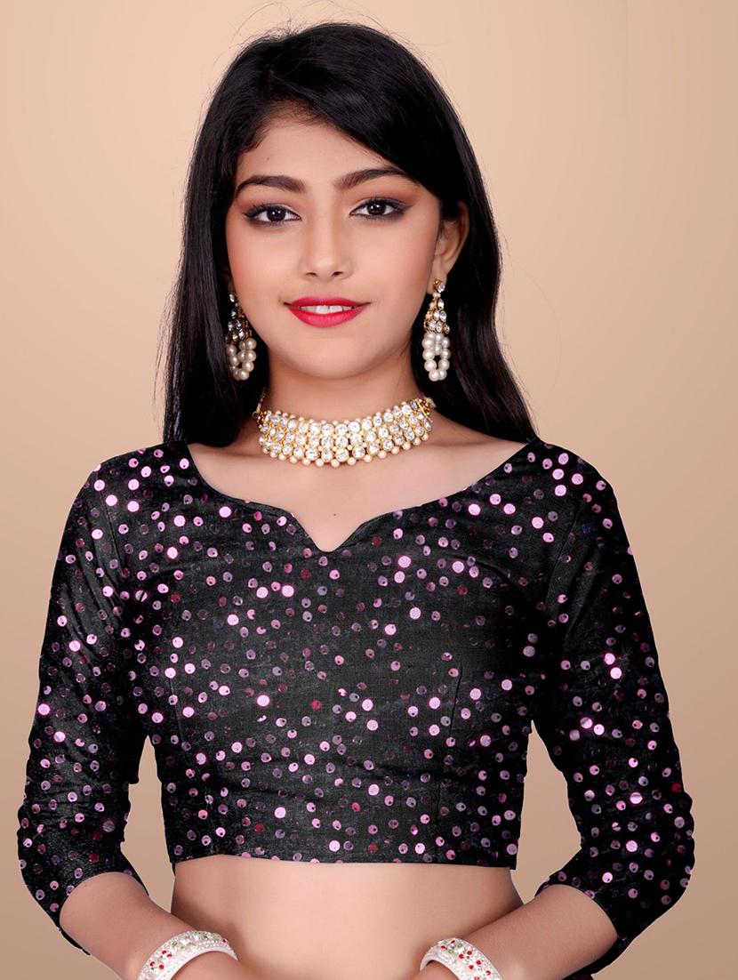 girls embellished ready to wear ruffle saree - 22042295 - Standard Image - 4
