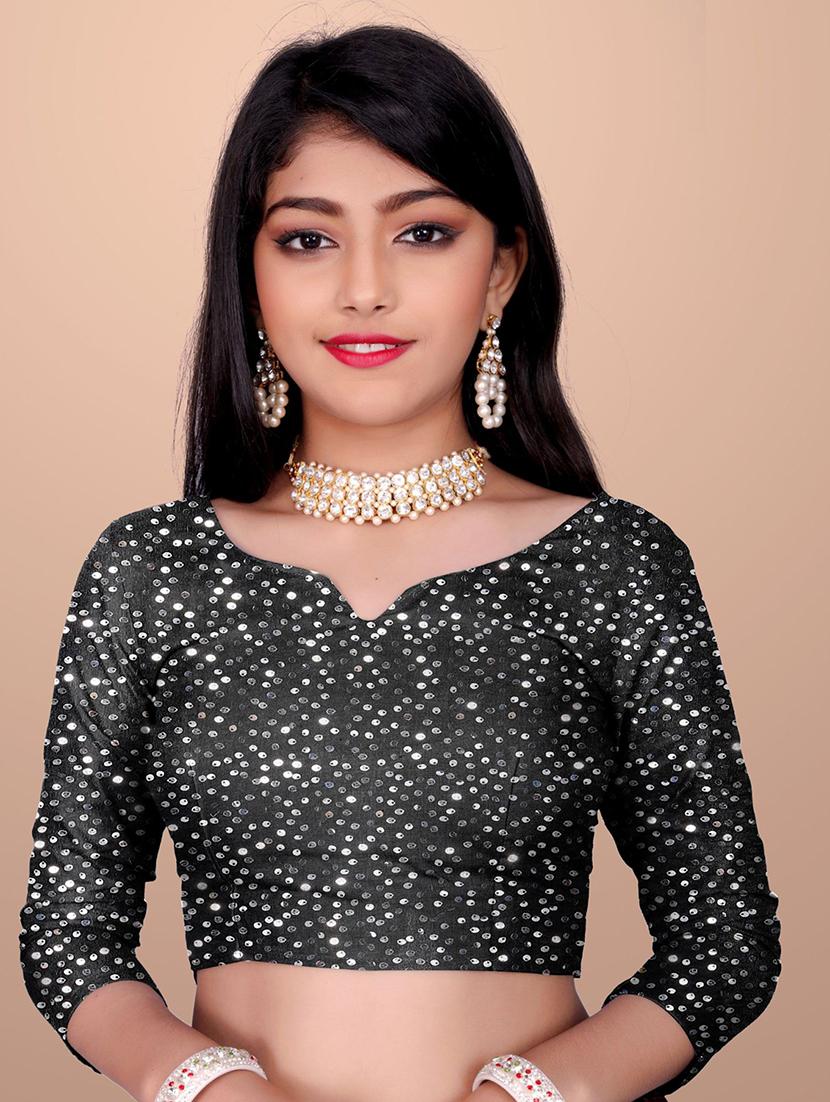 girls embellished ready to wear ruffle saree - 22042305 - Standard Image - 4