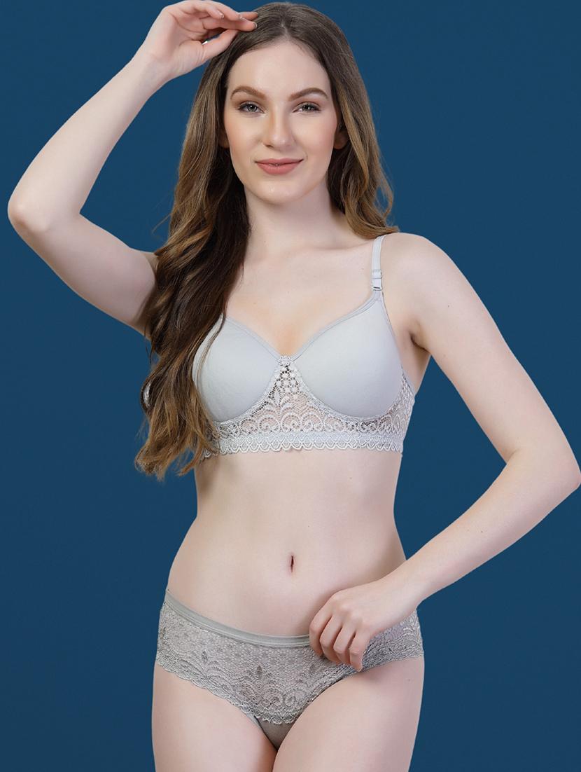 women pack of 3 solid bra and panty set - 22042361 - Standard Image - 4
