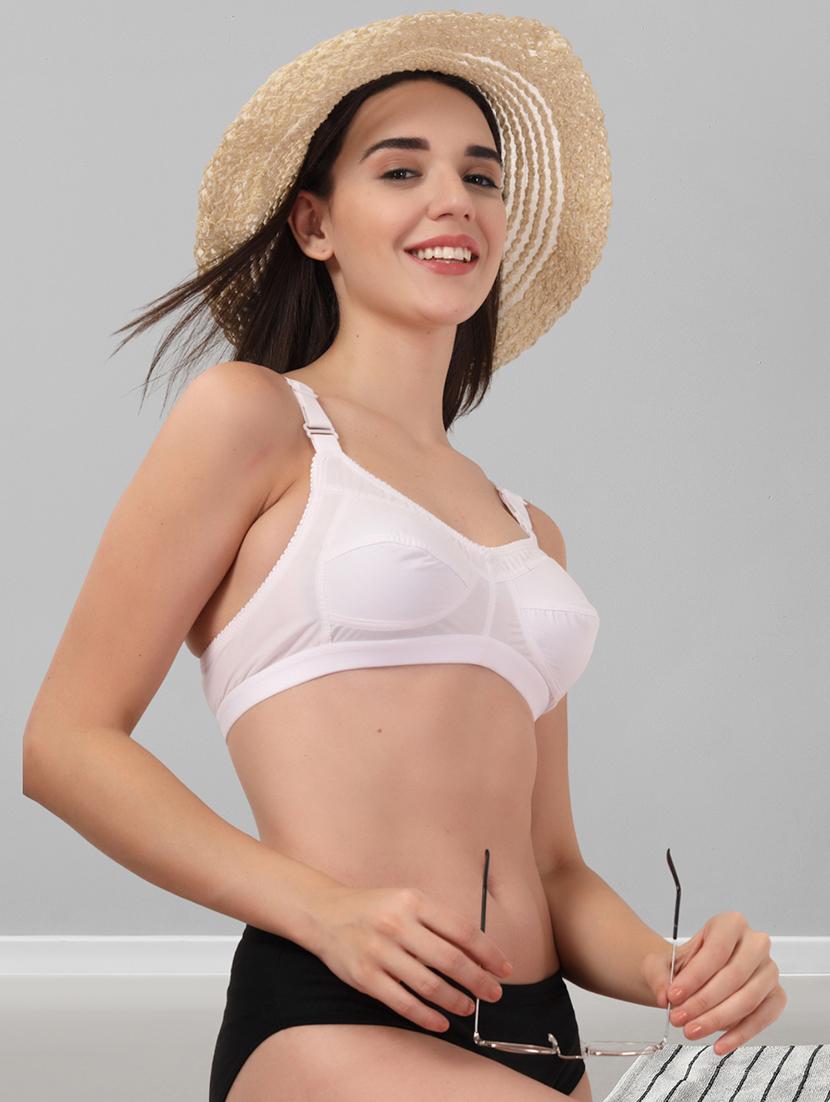 women pack of 3 solid bra and panty set - 22042380 -  Standard Image - 1