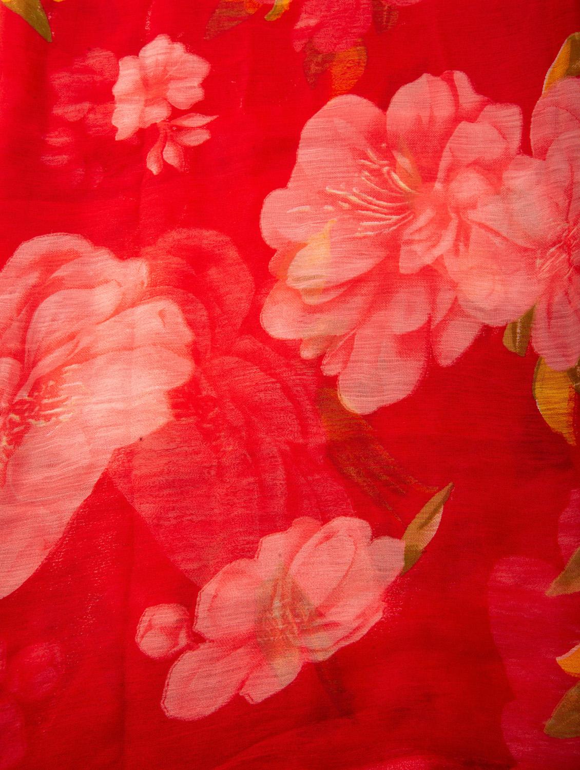 women floral printed saree - 22042419 - Standard Image - 4