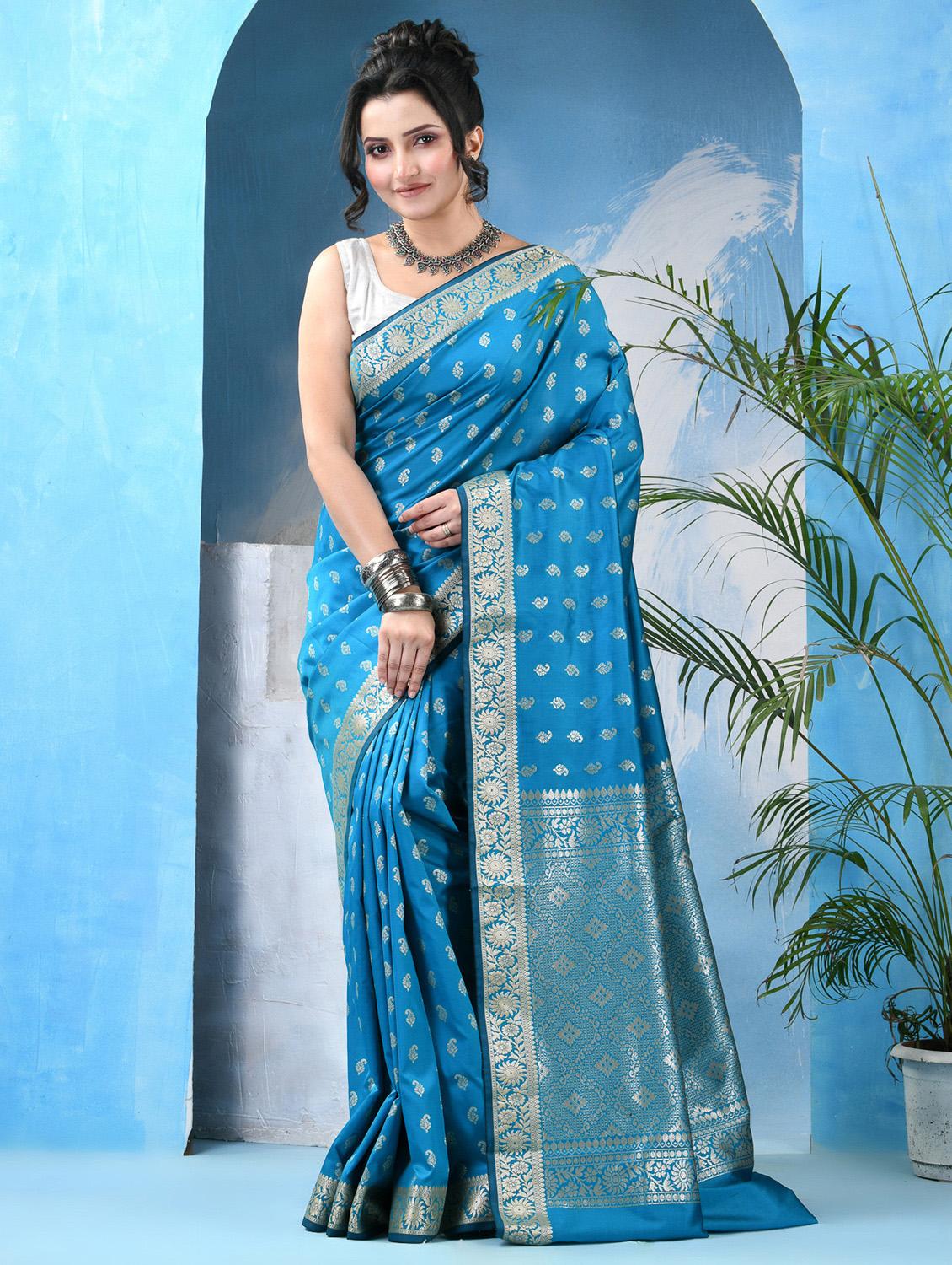 women self design banarasi saree with blouse - 22042430 - Zoom Image - 0