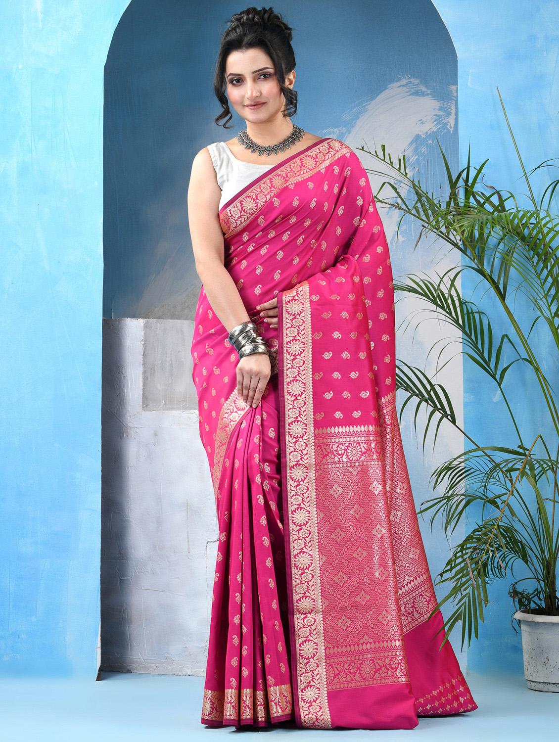 women self design banarasi saree with blouse - 22042431 - Zoom Image - 0