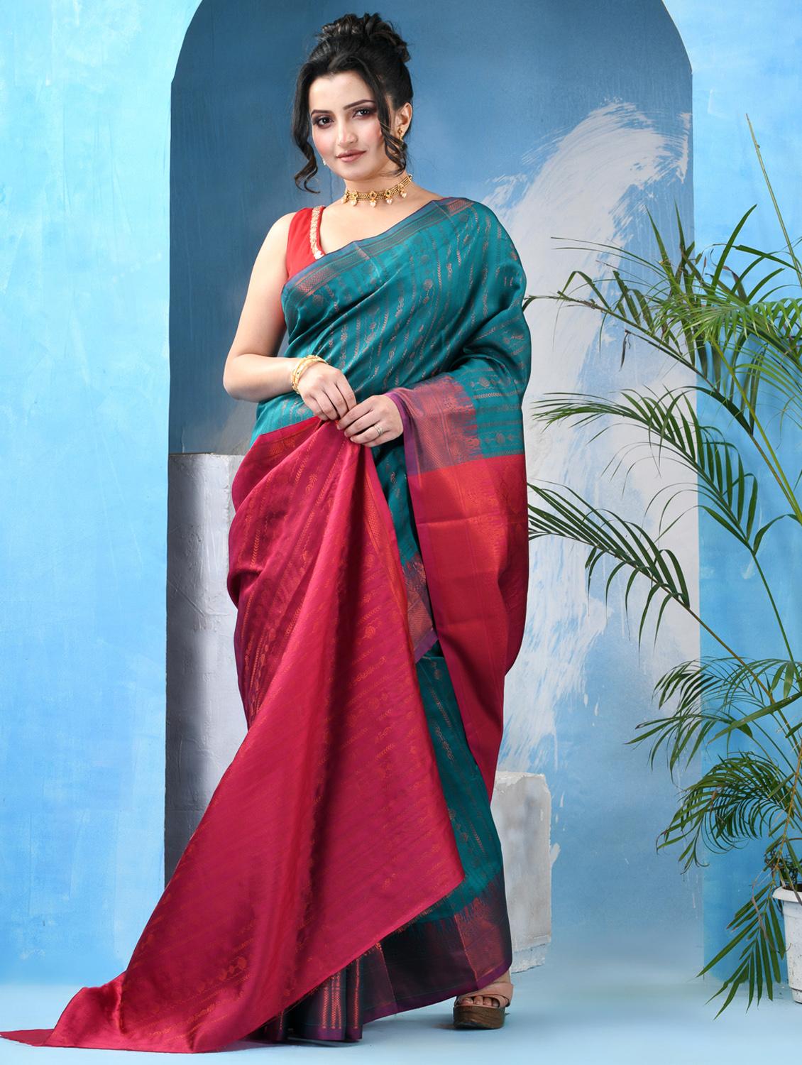 women self design banarasi saree with blouse - 22042434 - Standard Image - 1