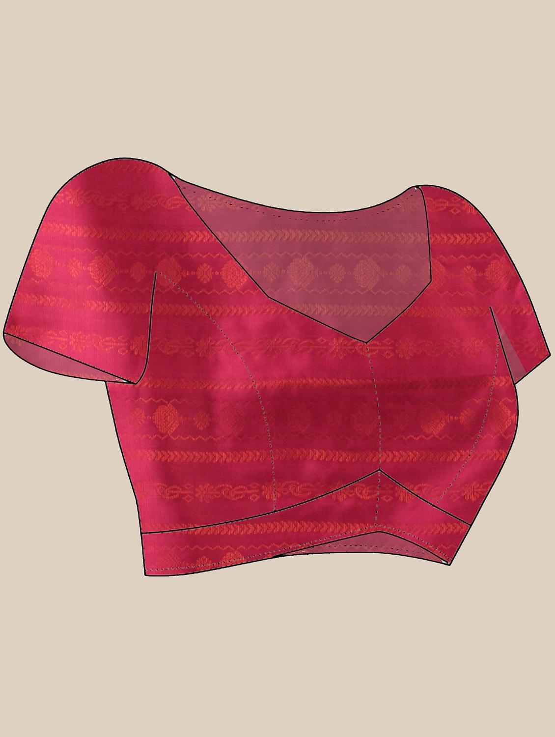 women self design banarasi saree with blouse - 22042434 - Standard Image - 4