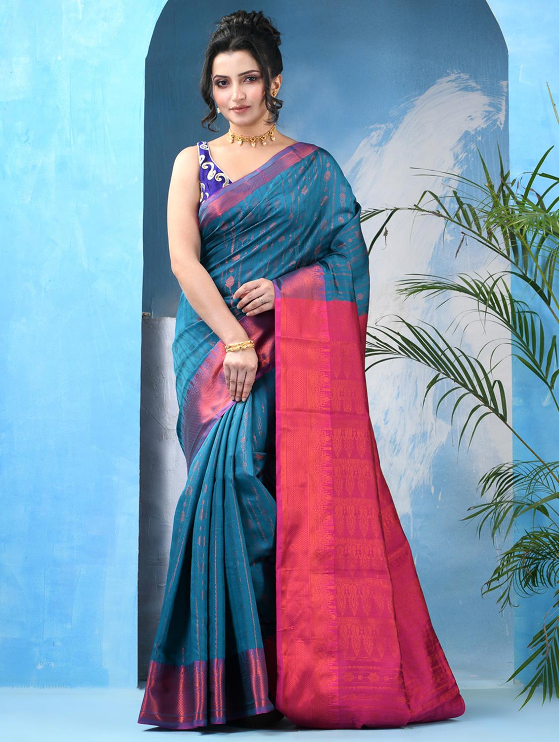 women self design banarasi saree with blouse - 22042436 - Standard Image - 1