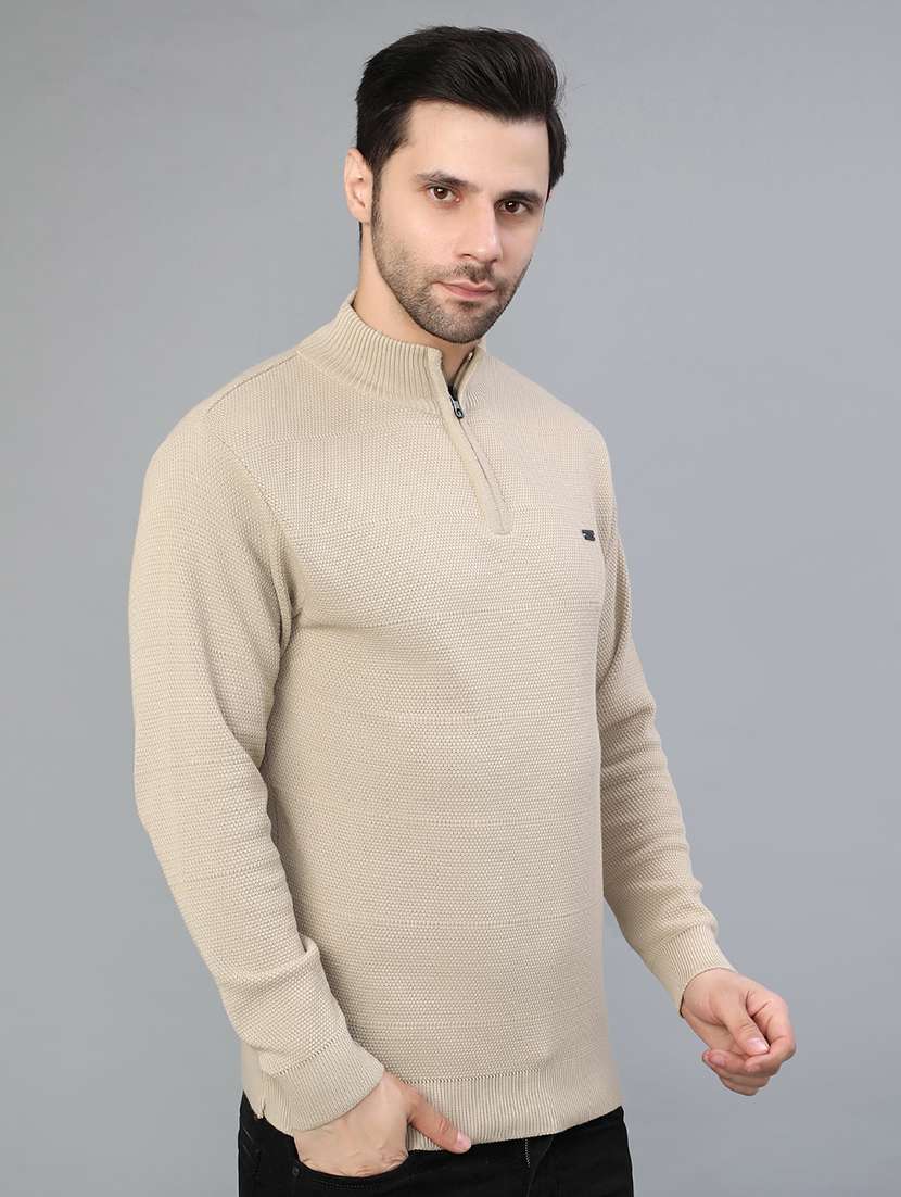 men self design long sleeve regular fit pullover  - 22042459 -  Standard Image - 1