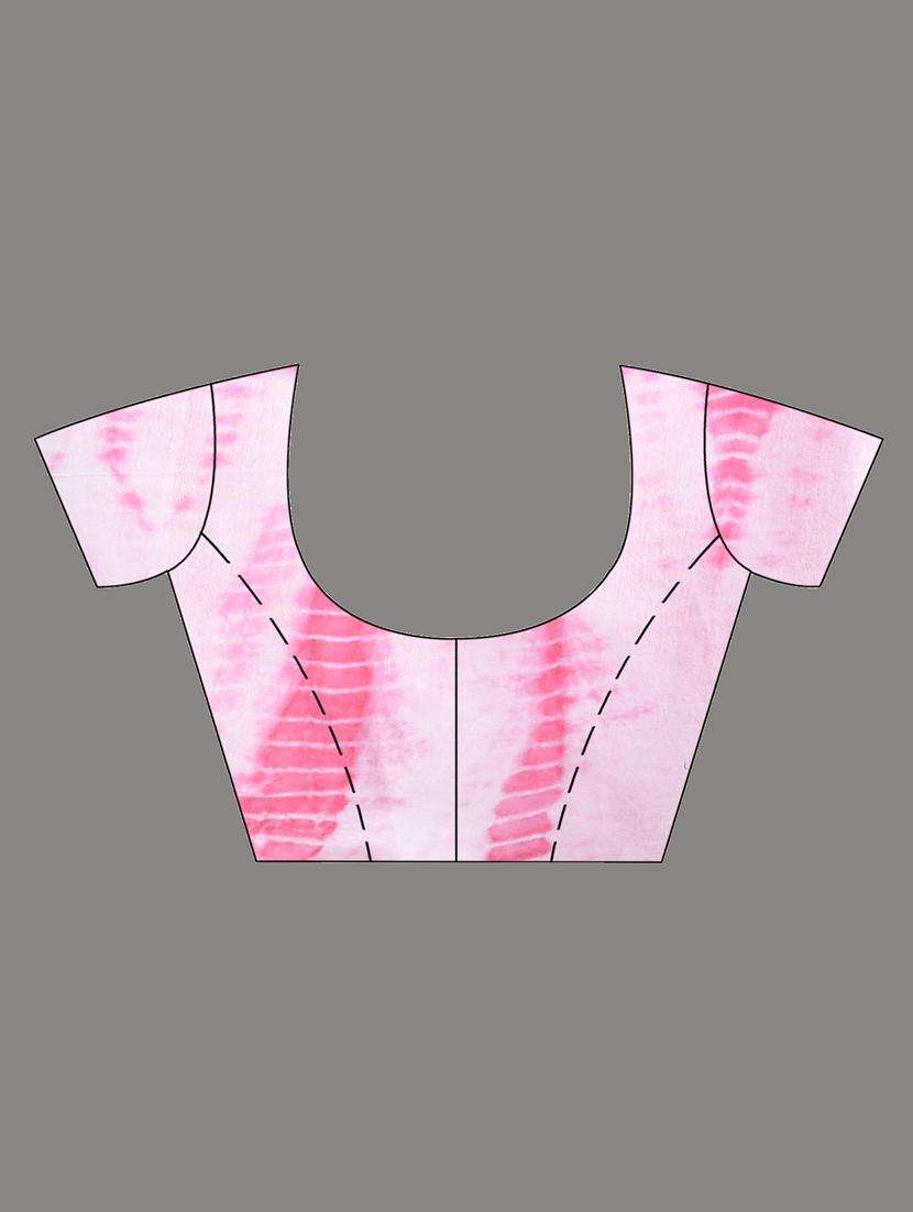 women shibori printed saree with blouse - 22042709 -  Standard Image - 1