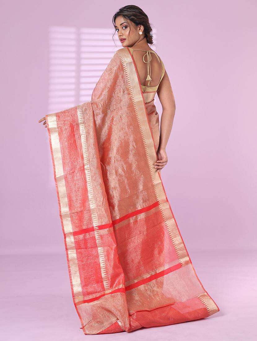 women solid with bordered saree with blouse - 22042763 -  Standard Image - 1