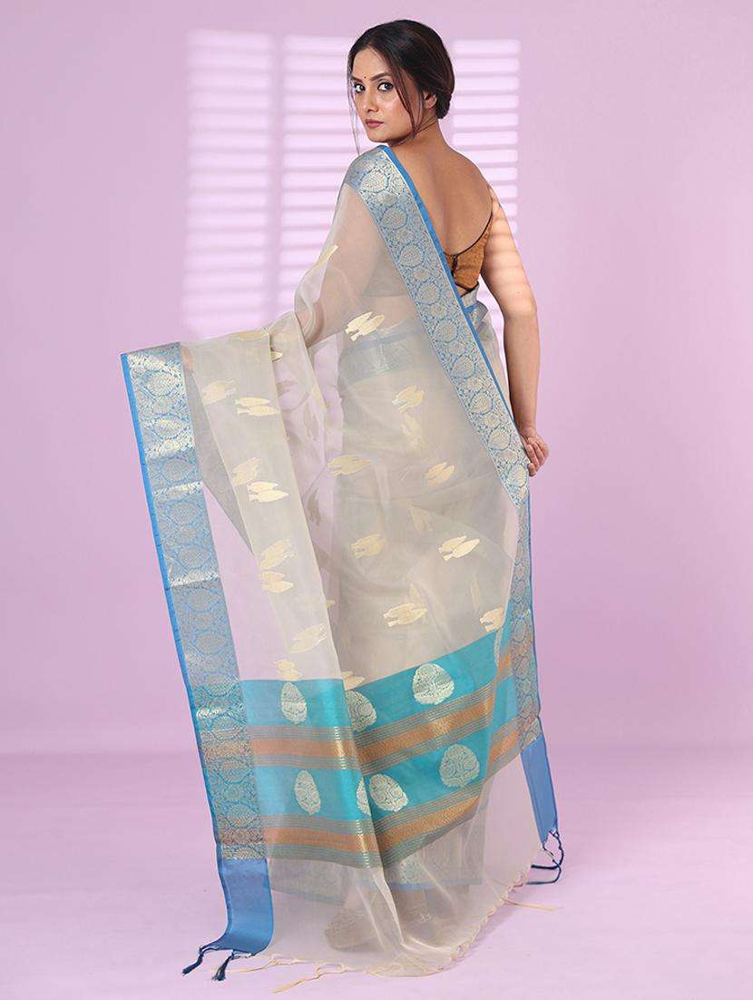 women self design bordered saree with blouse - 22042768 -  Standard Image - 1
