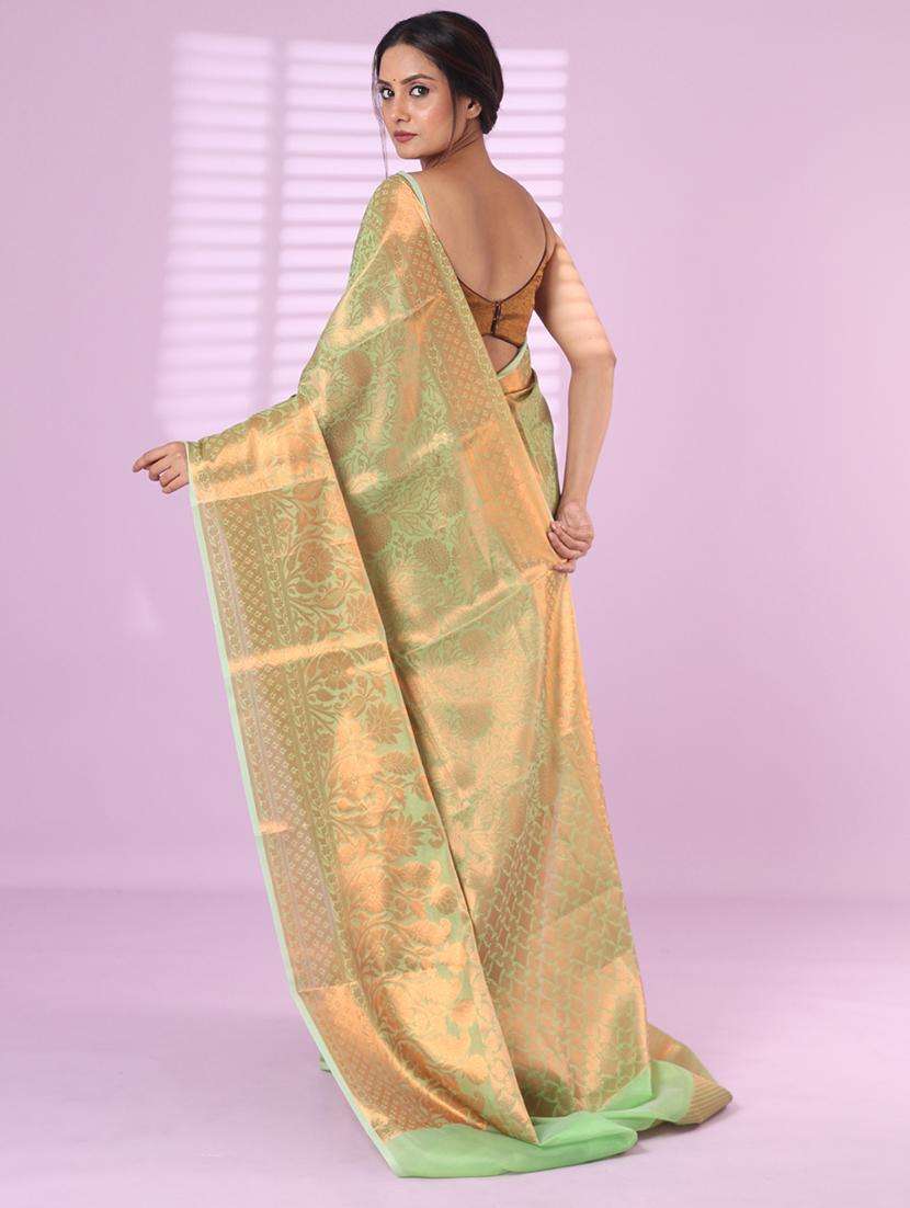 women self design kanjivaram saree with blouse - 22042774 -  Standard Image - 1