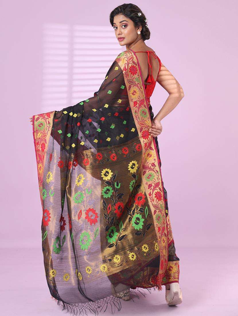 women self design bordered saree with blouse - 22042780 -  Standard Image - 1