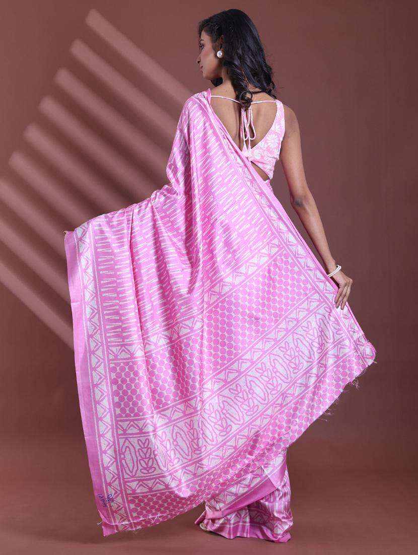 women printed casual wear saree with blouse - 22042805 - Standard Image - 1