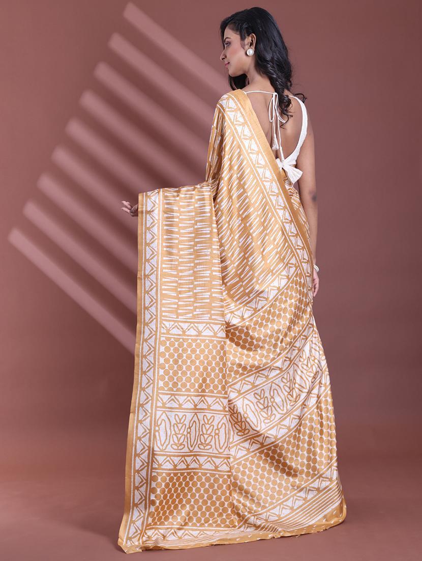 women printed casual wear saree with blouse - 22042806 - Standard Image - 1
