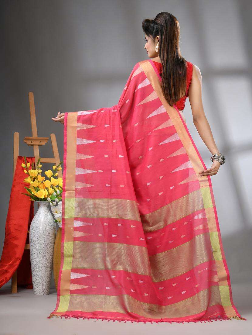 women self design handloom saree with blouse - 22042827 -  Standard Image - 1