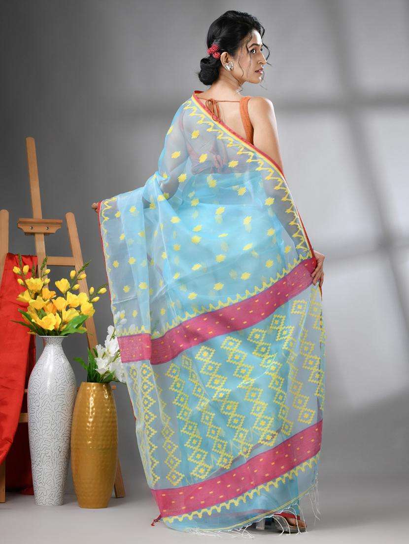women self design handloom saree with blouse - 22042840 -  Standard Image - 1