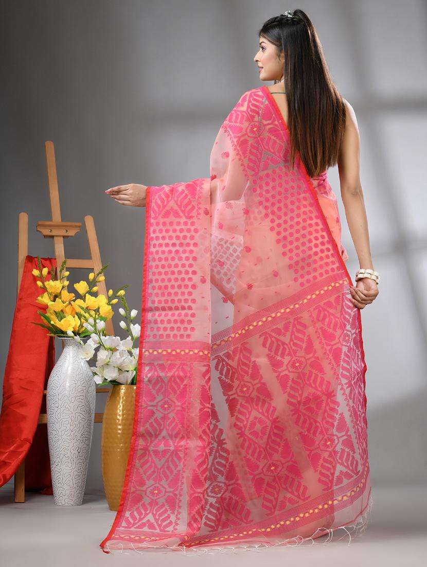 women self design handloom saree with blouse - 22042842 -  Standard Image - 1
