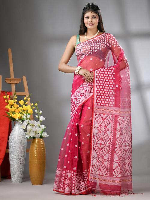 women self design handloom saree with blouse - 22042843 - Standard Image - 0