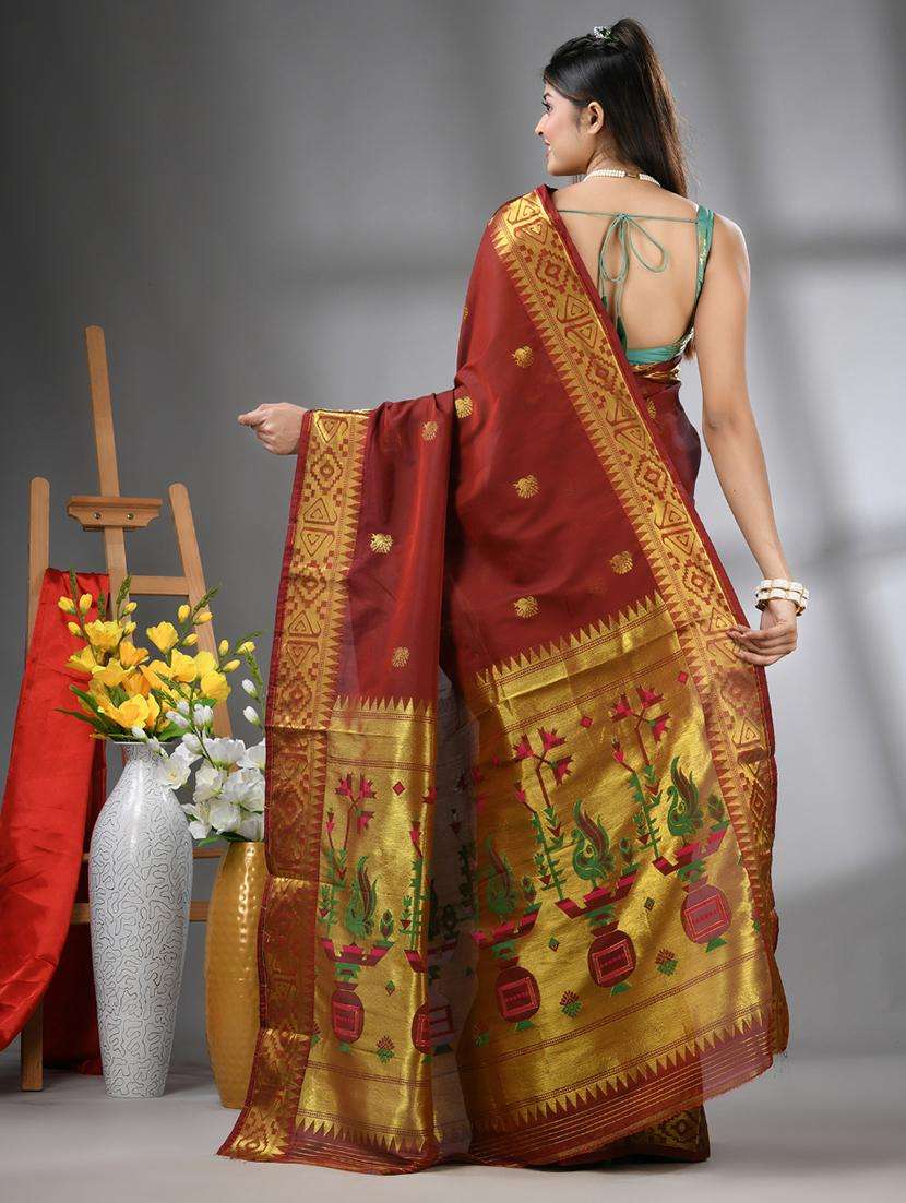 women self design paithani saree with blouse - 22042846 - Standard Image - 1