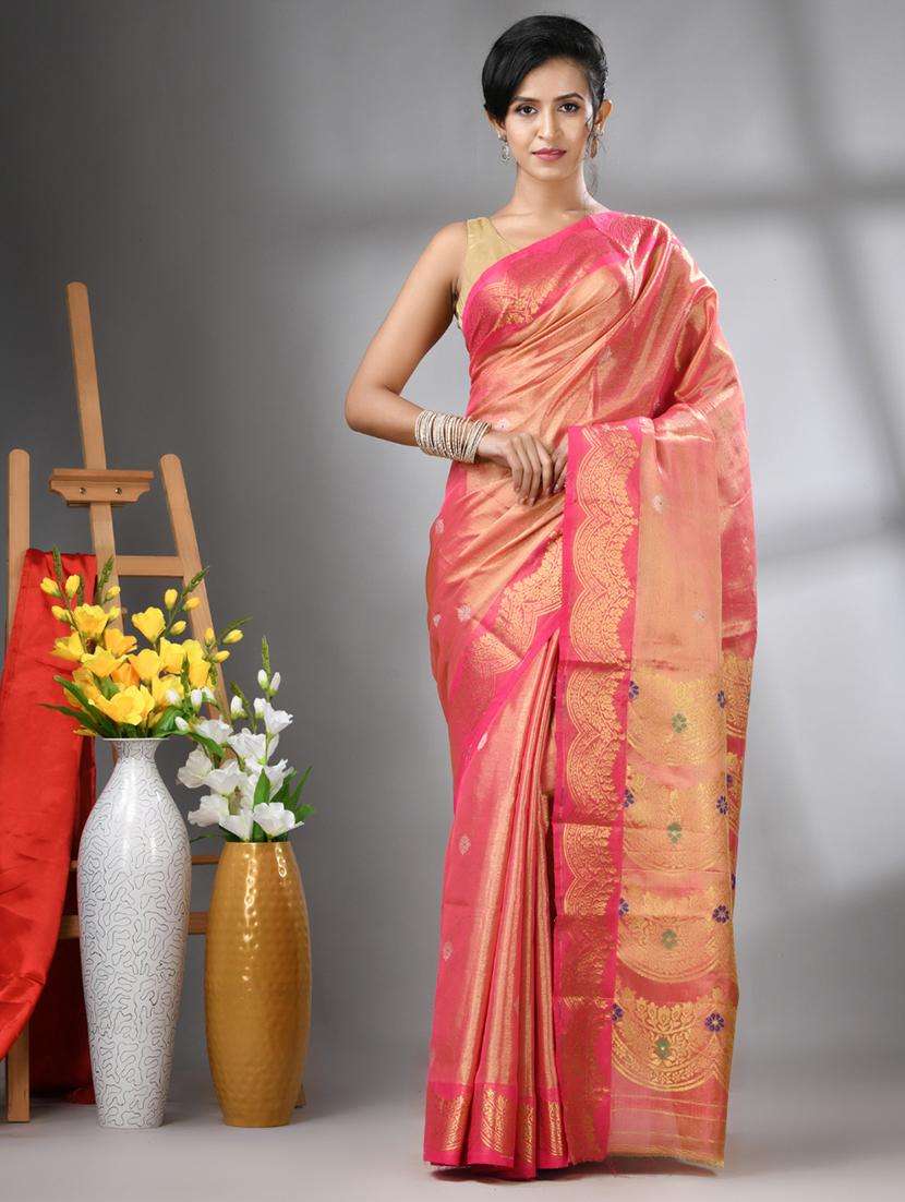 women self design kanjivaram saree with blouse