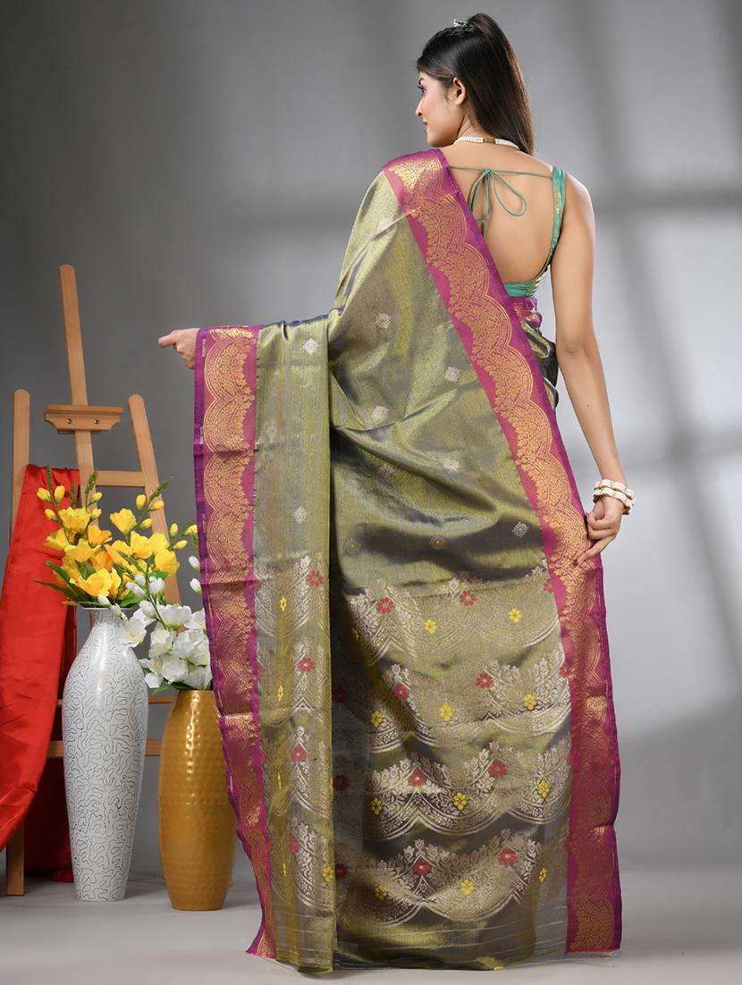 women self design bordered saree with blouse - 22042850 -  Standard Image - 1