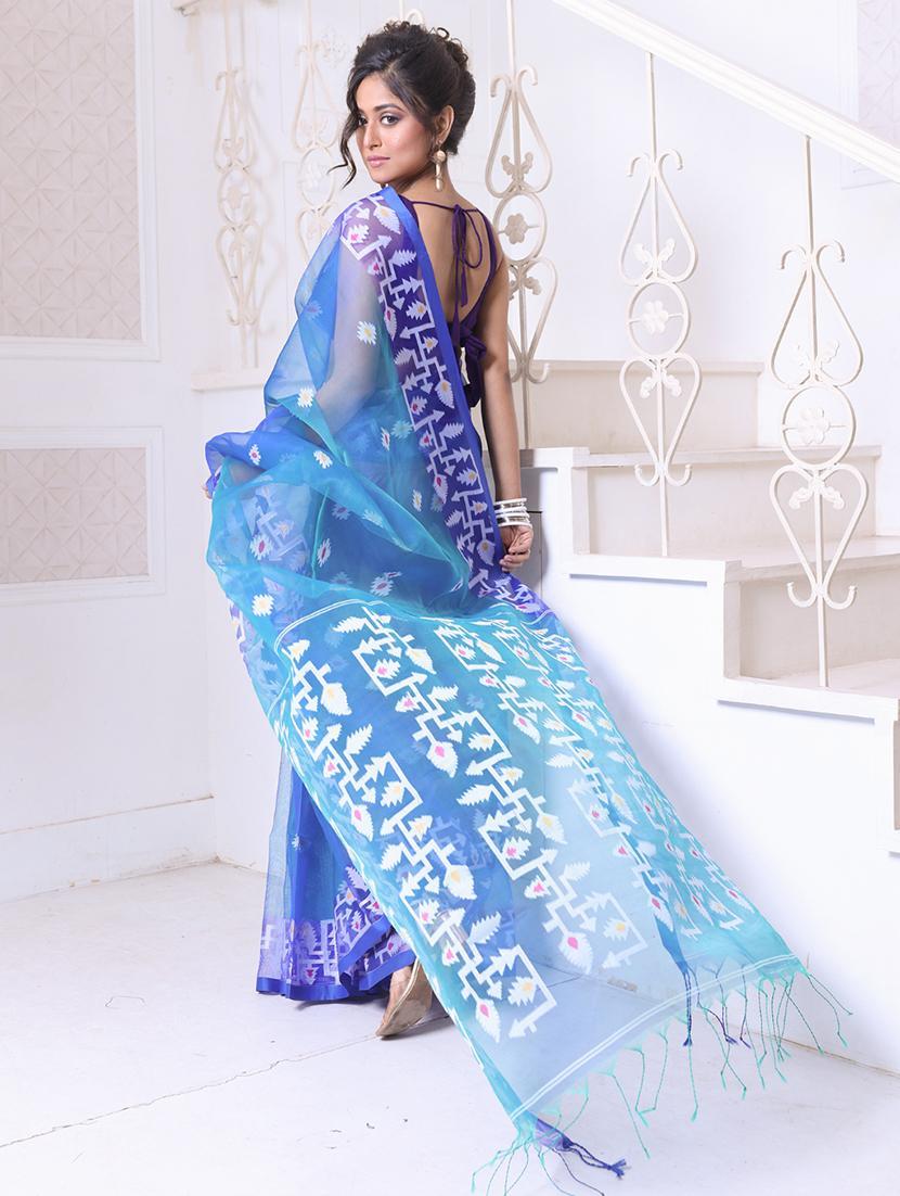 women self design handloom saree with blouse - 22042918 -  Standard Image - 1